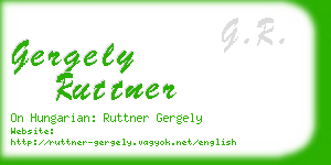 gergely ruttner business card